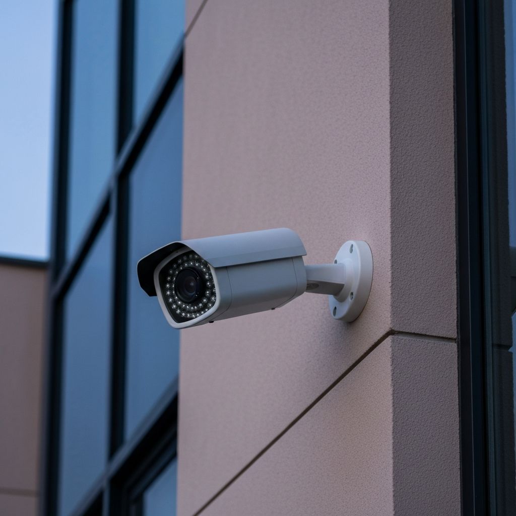 Telecamera di videosorveglianza installata da Parisse Impianti